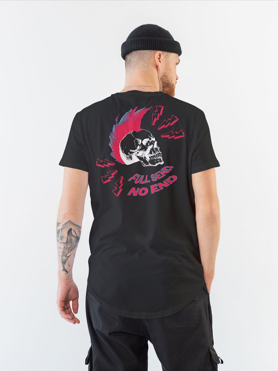 FULL SEND - NO END Black Tee product image (11)