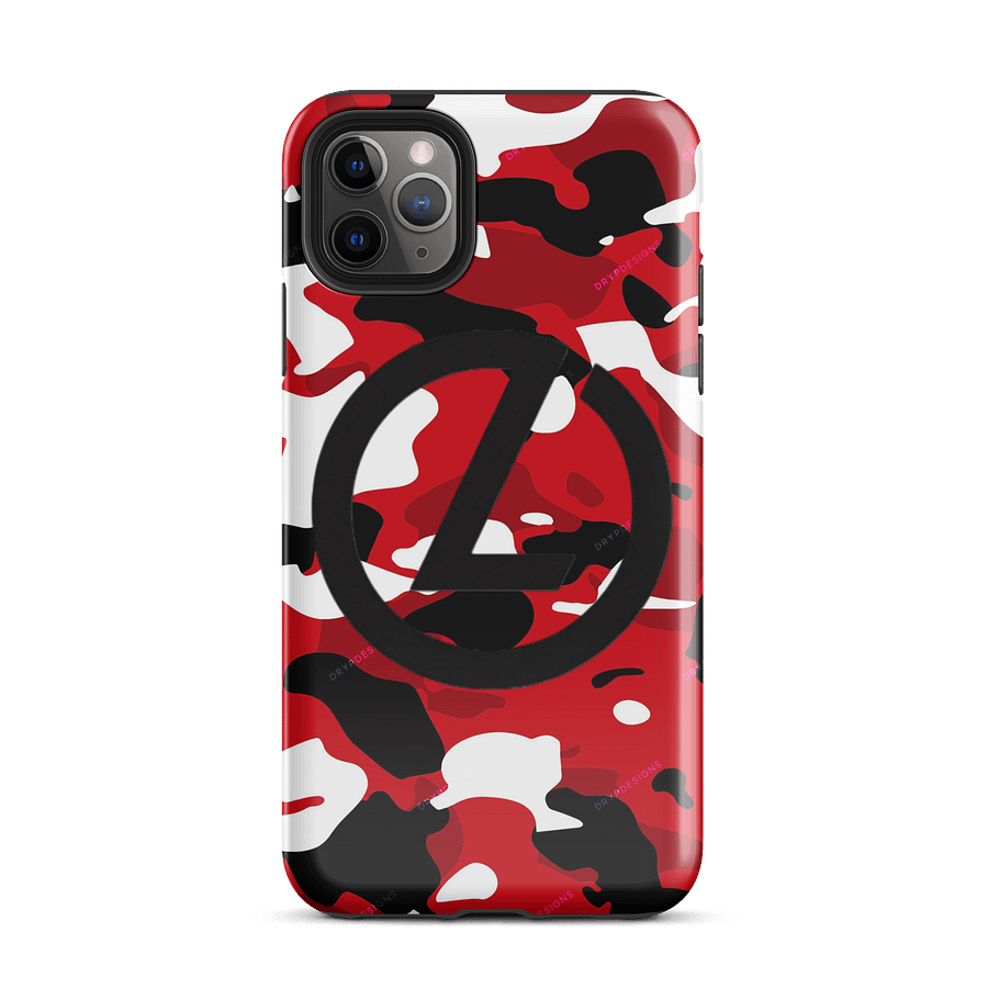 Black and Red Camo Phone Case – “Stand Out. Stay Protected. product image (2)