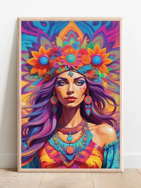 Flower Power Priestess Poster product image (1)