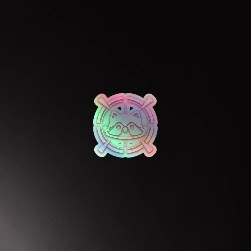 Holo logo sticker product image (4)