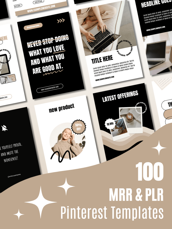 MRR/PLR Pinterest Templates for Bloggers product image (1)