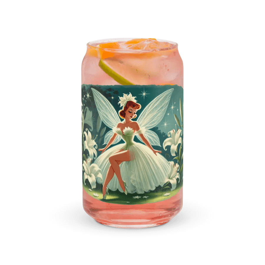 Enchanted Lily Fairy Can-Shaped Glass product image (37)
