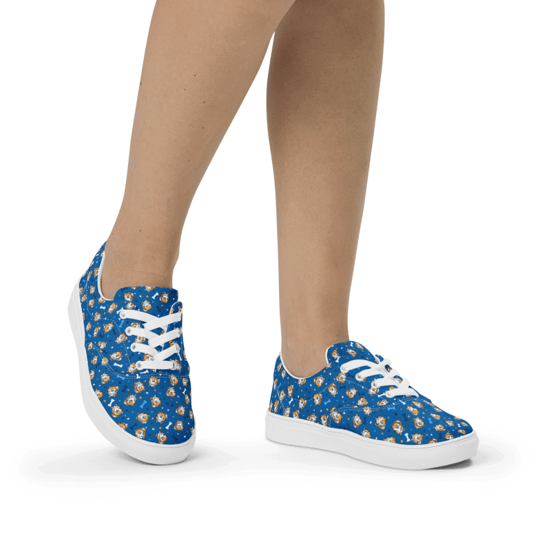 Pomeranians On Blue Sneakers product image (7)