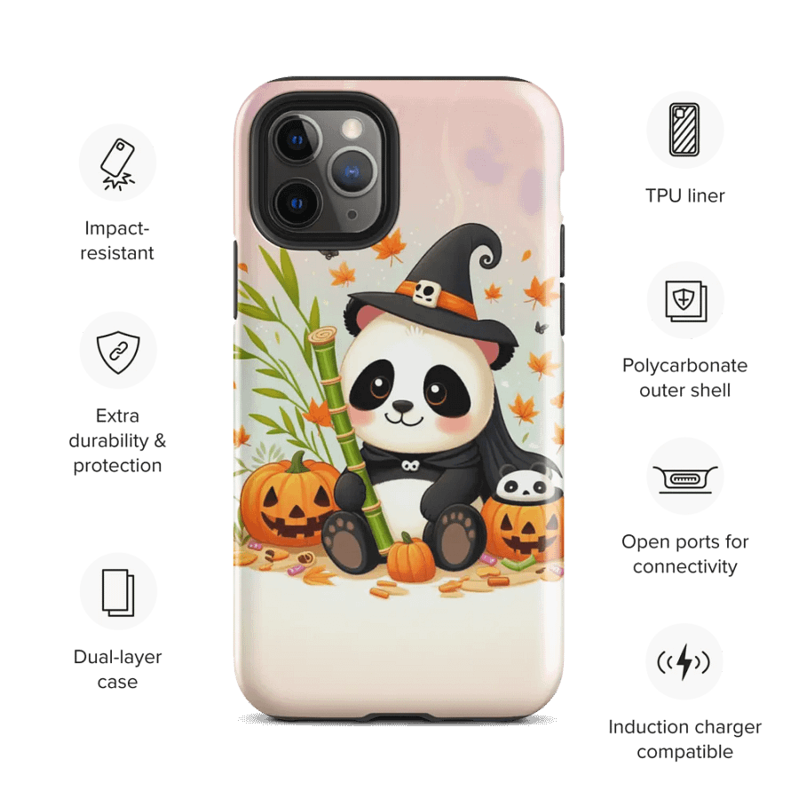 Witchy Panda Halloween iPhone® Tough Case product image (28)