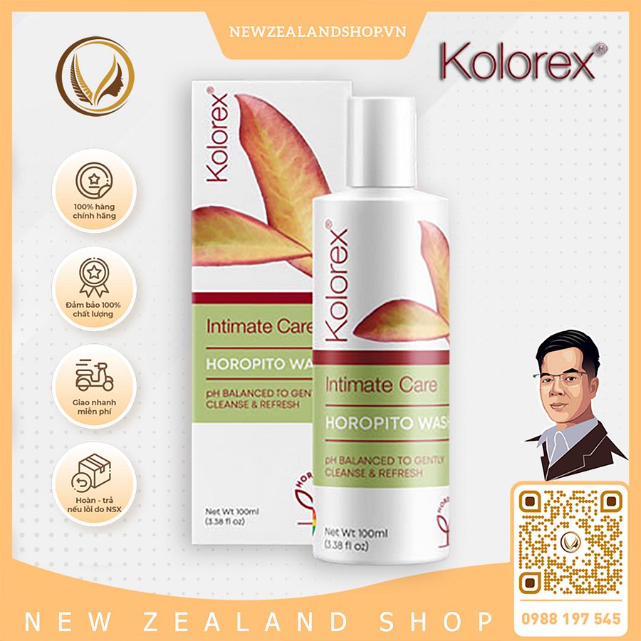 Dung dịch vệ sinh, nước rửa phụ khoa Kolorex Intimate Care Horopito Wash 100ml product image (1)