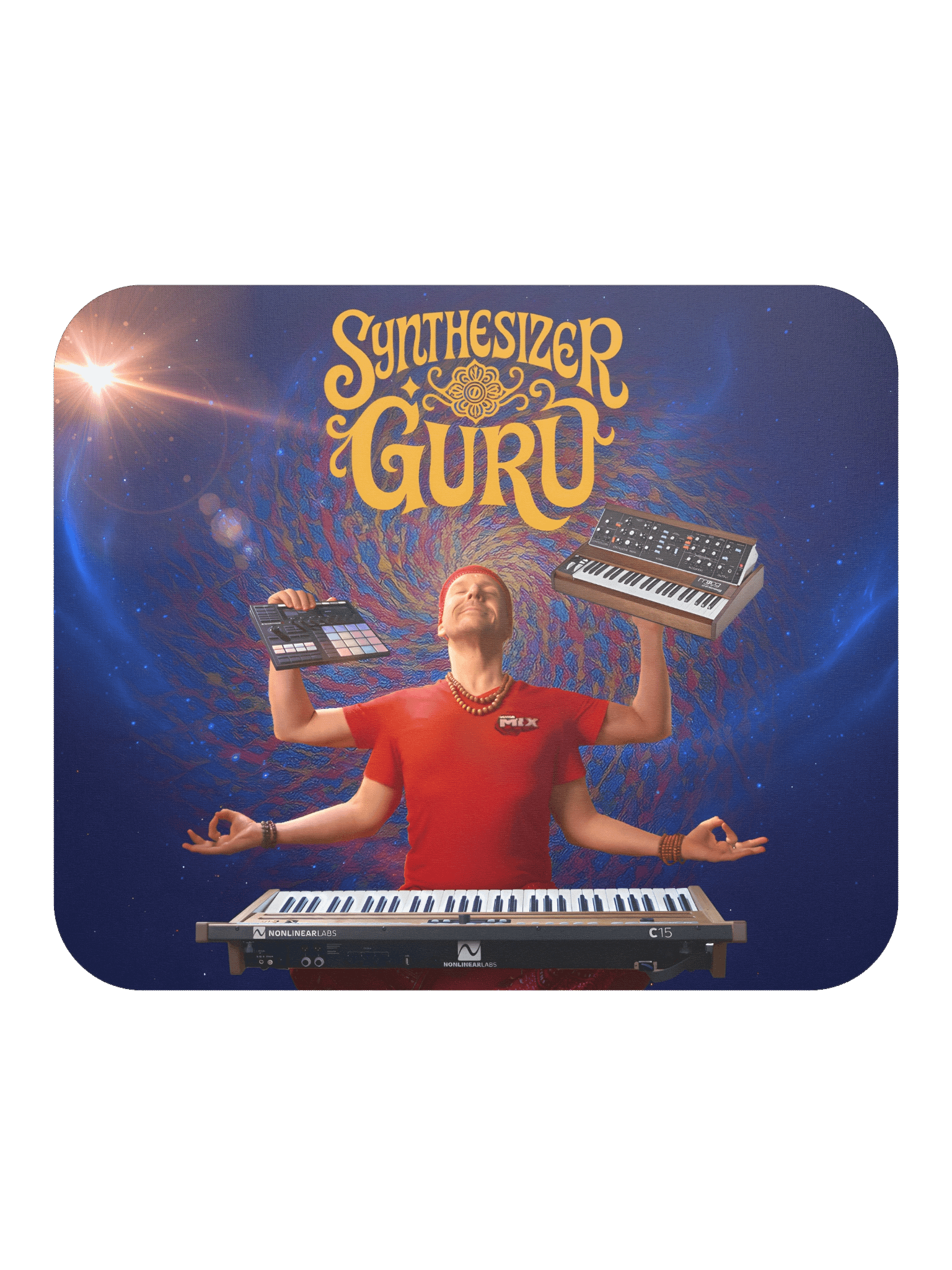 The Synthesizer Guru Mouse Pad product image (2)