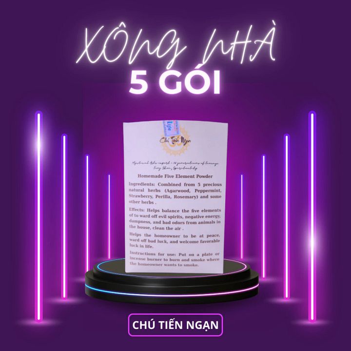 Combo 5 gói Xông nhà Organic Chú Tiến Ngạn product image (1)