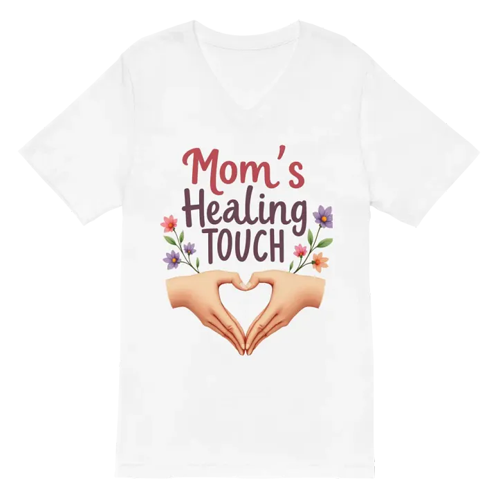 Mom's Healing Touch V-Neck Tee product image (6)