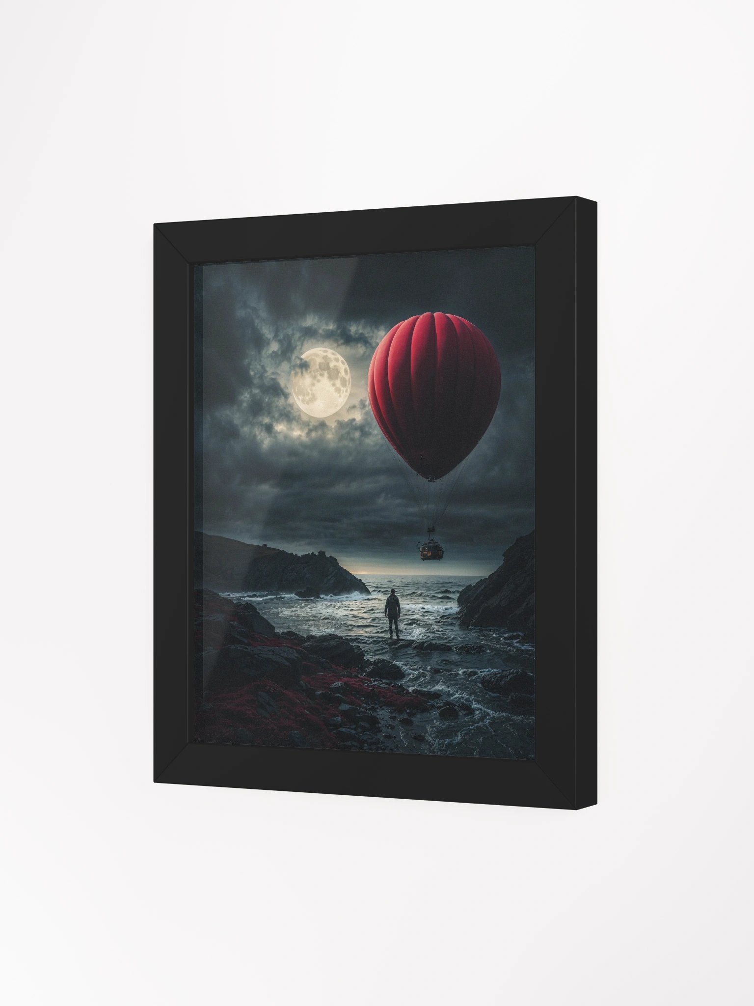 Departure Beneath the Full Moon Framed Print product image (20)