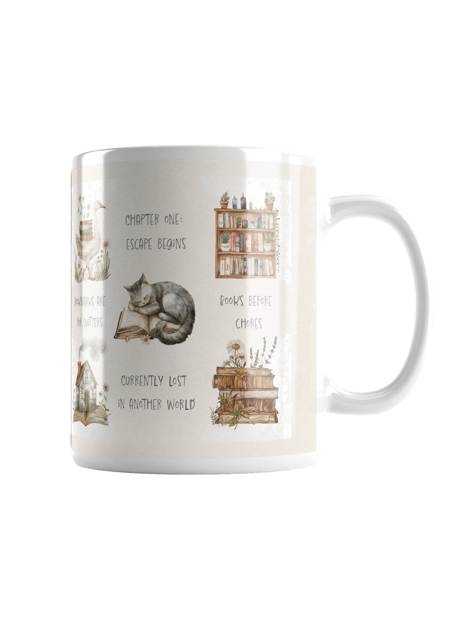 Escape Begins Glossy Ceramic Mug product image (4)
