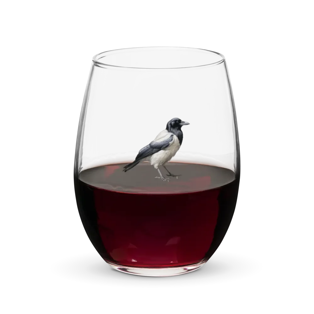 Prestige Crow Stemless Wine Glass - Motif III product image (5)