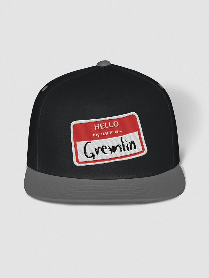 Hello, my name is... Flat Snapback product image (13)