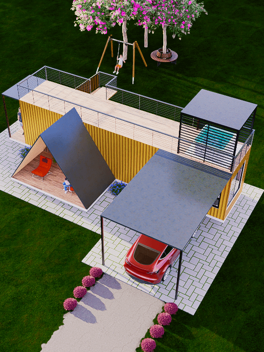 40ft CONTAINER 1BHK HOUSE product image (1)