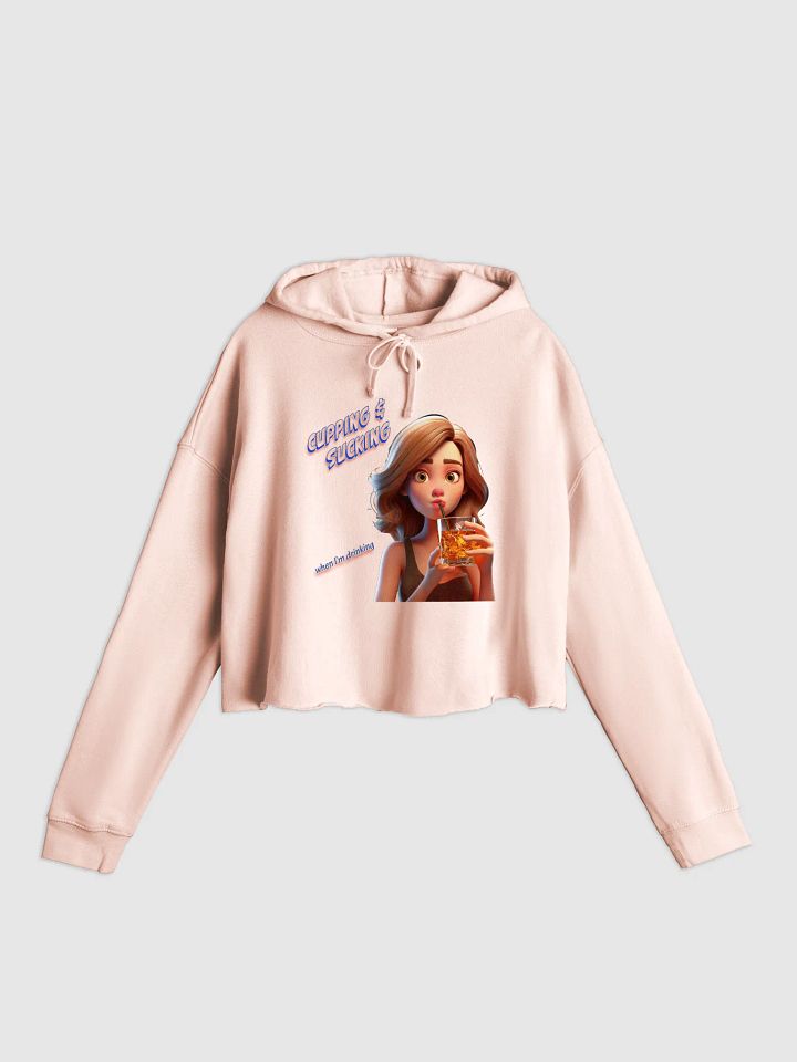 Cupping & Sucking - Ladies' Crop Top Hoodie product image (5)