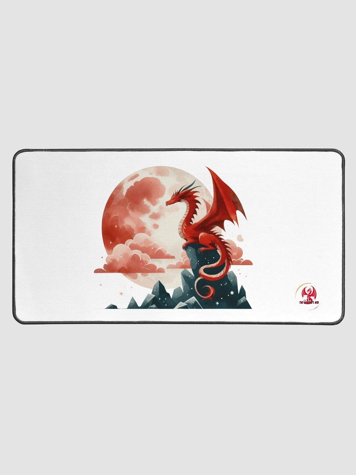 Crimson Dragon Moon Desk Mat product image (1)