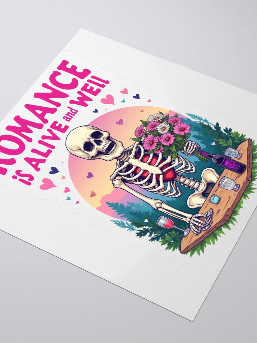 Romantic Skeleton Kiss Cut Stickers product image (8)