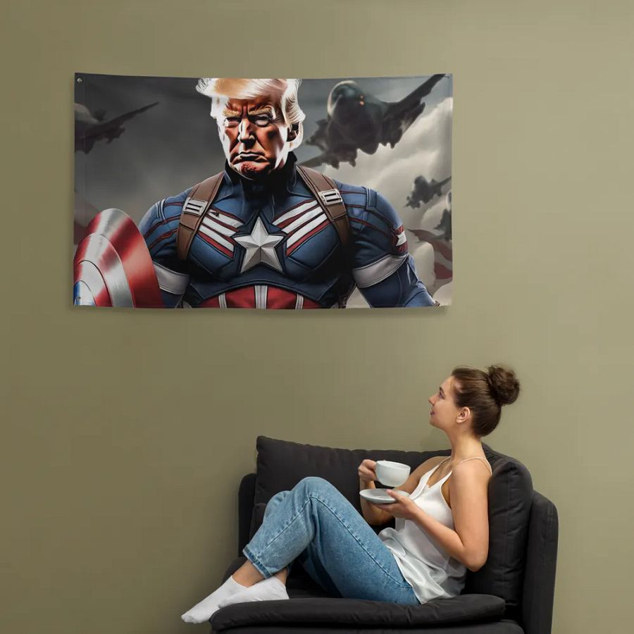 Captain Trumpmerica Flag product image (12)