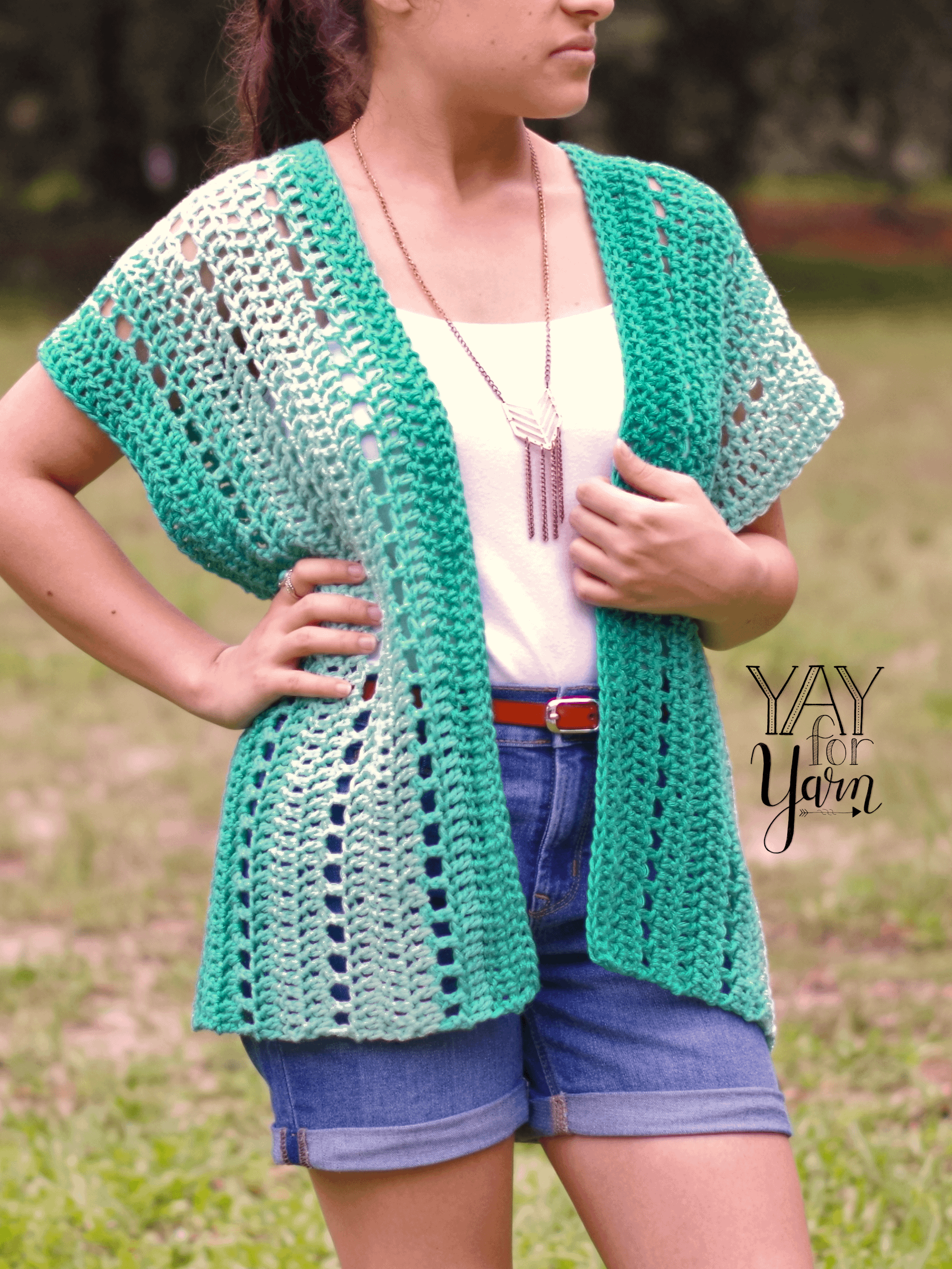 Seafoam Cardigan - PDF Crochet Pattern & Video Tutorial product image (1)