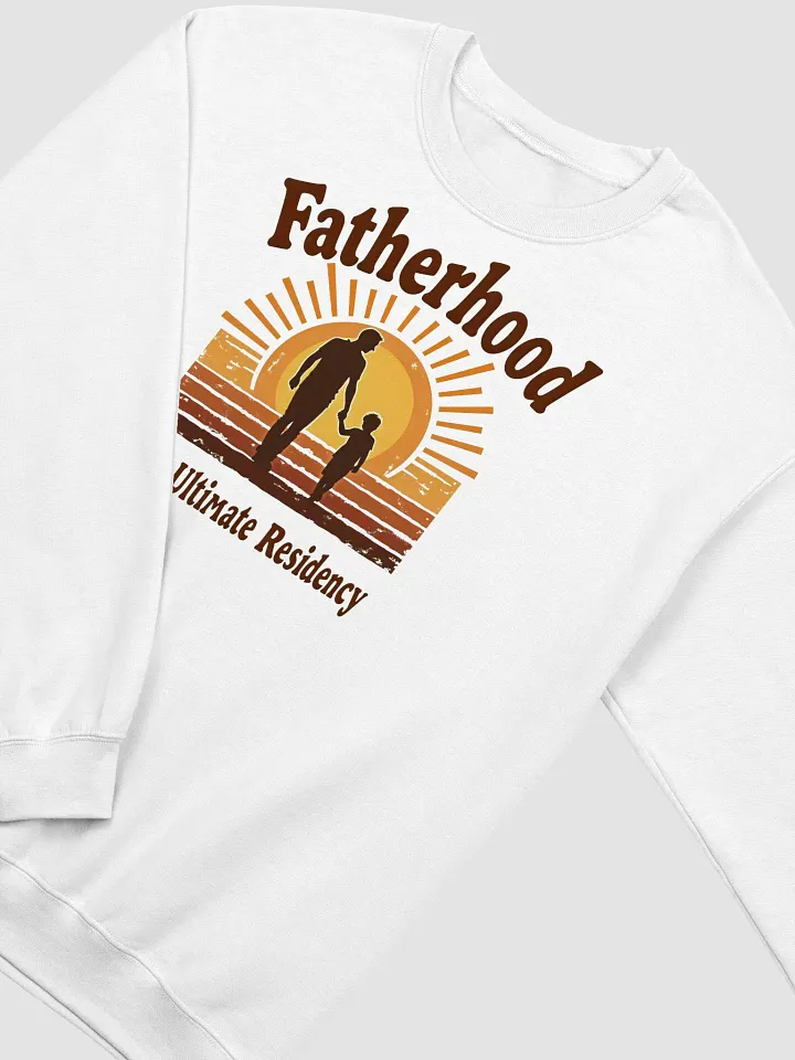 Fatherhood Sunset Silhouette Crewneck Sweatshirt product image (17)