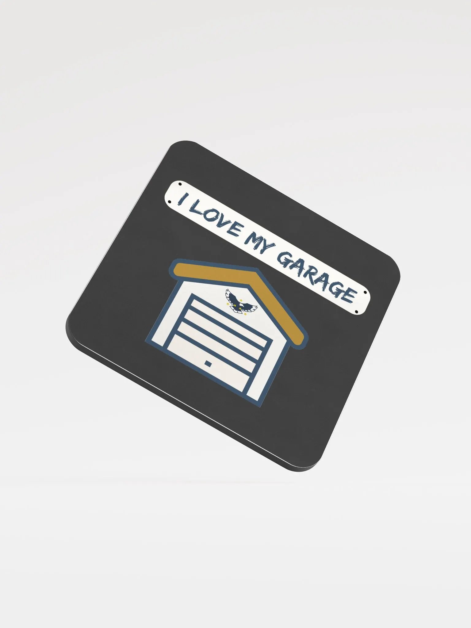 I Love My Garage - coaster - slate product image (1)