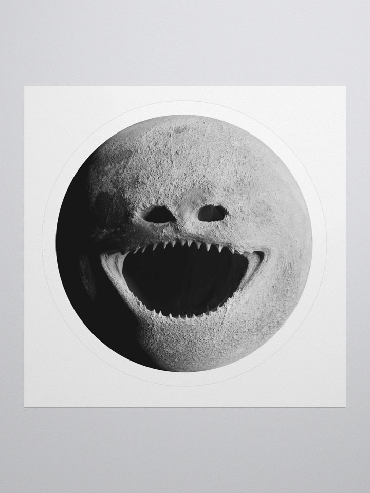 The Moon Woke Up Sticker product image (2)