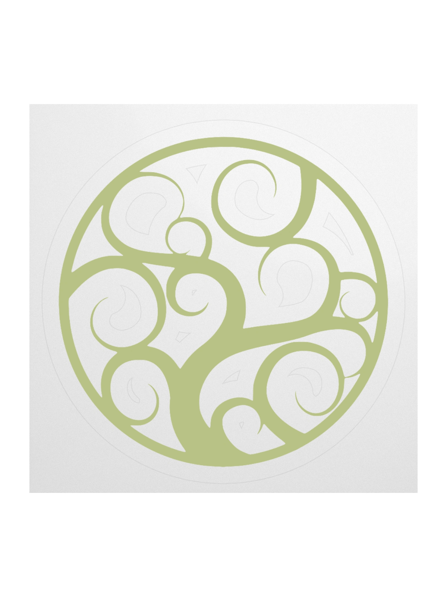 Swirly Tree Logo Sticker product image (1)