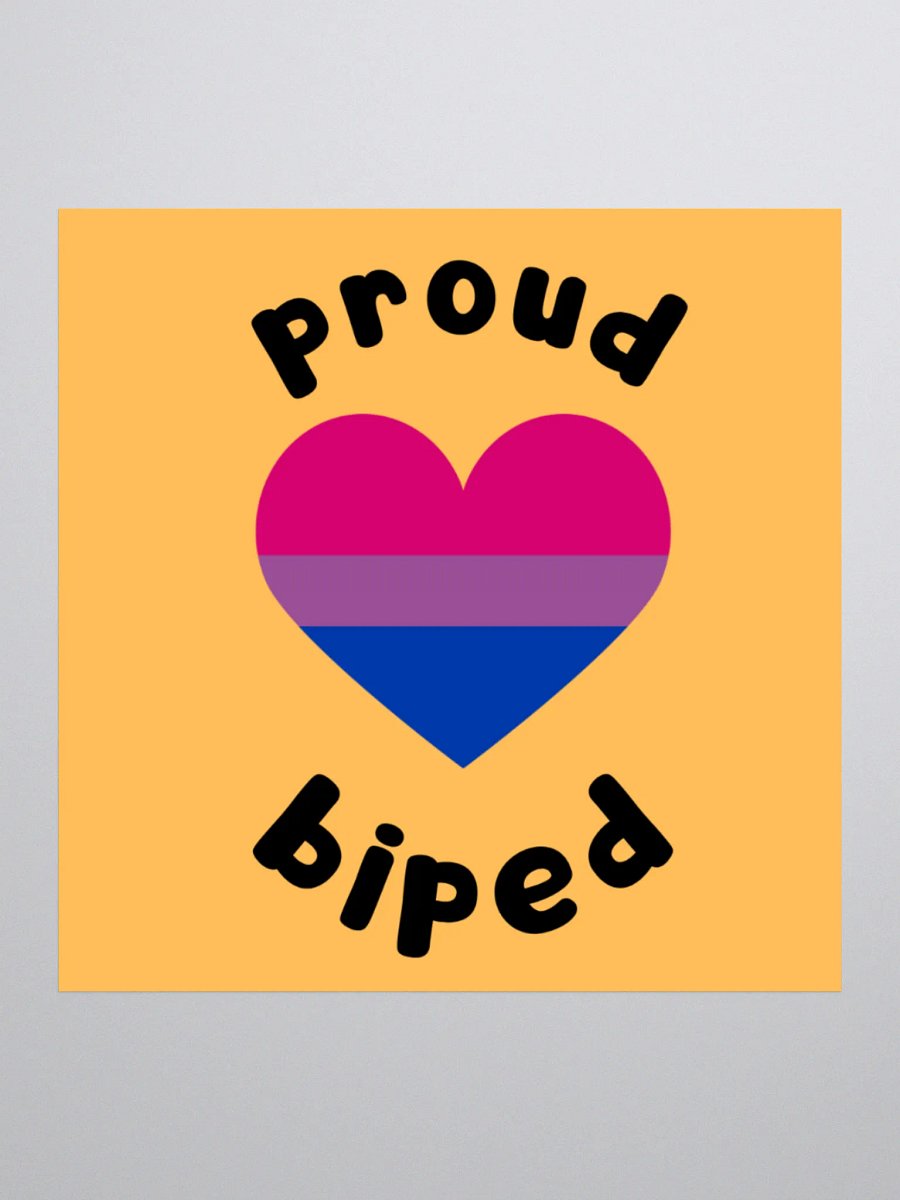 Proud Biped Sticker - Bi product image (1)