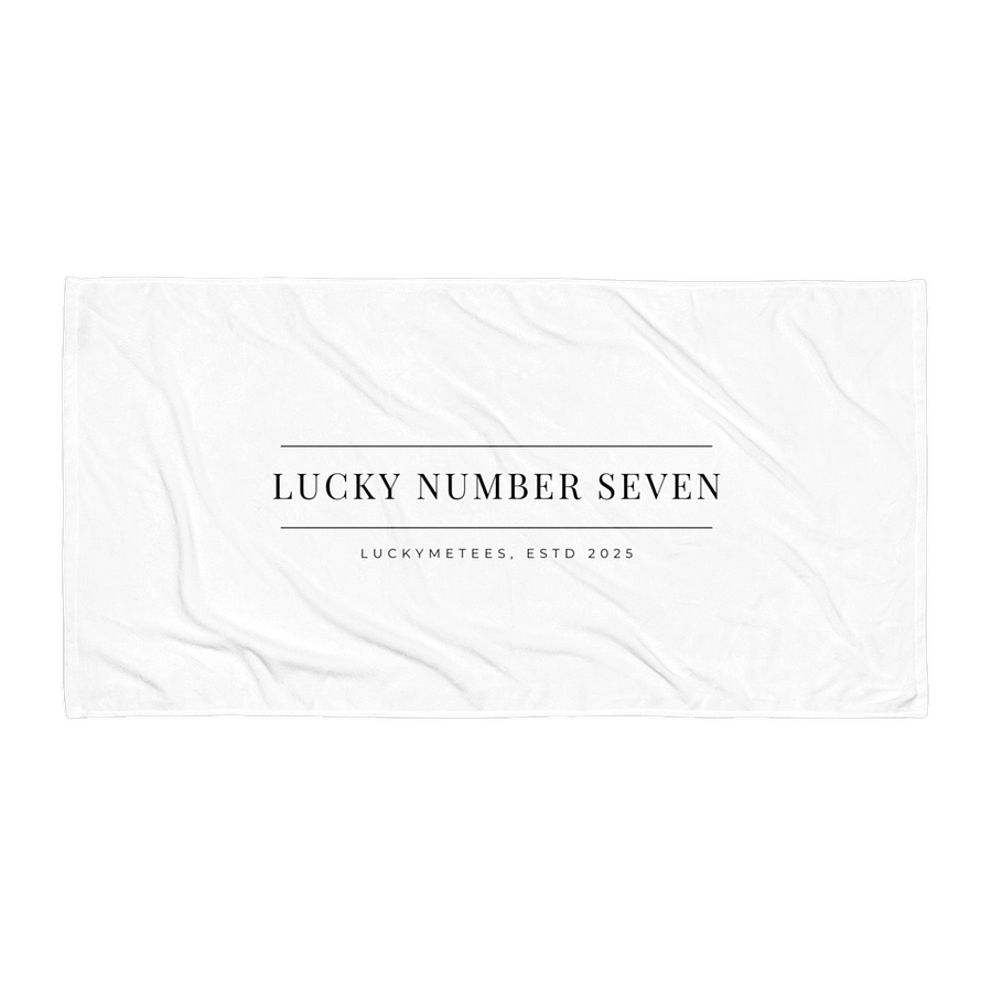 LUCKY NUMBER SEVEN Sublimated Towel Cotton Terry Towel product image (2)