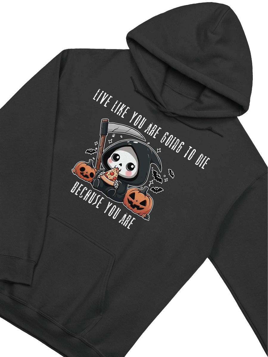 Grim Pizza Party Unisex Hoodie - Dark Colors product image (12)