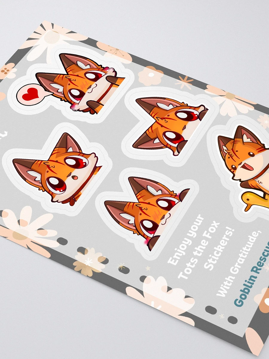 Tots the Fox Sticker Sheet product image (2)