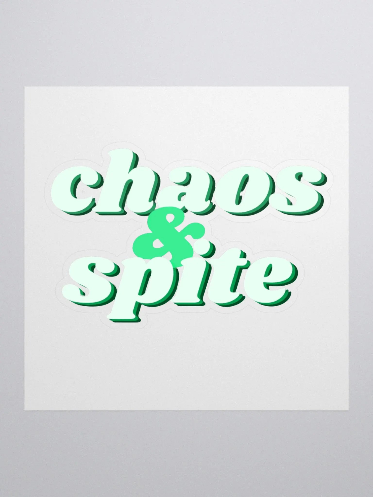 Chaos & Spite Kiss-Cut Sticker product image (1)