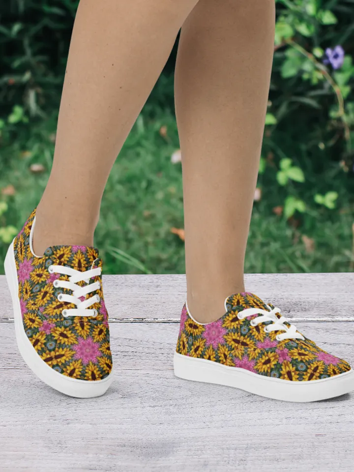 Floral Kaleidoscope Lace-Up Shoes product image (2)