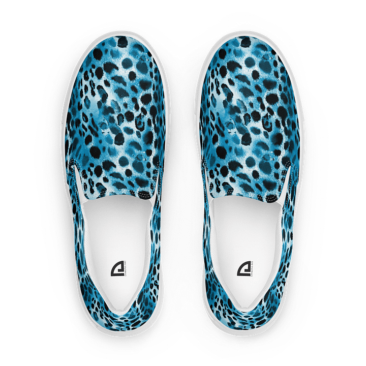 Blue Leopard Canvas Shoes product image (1)