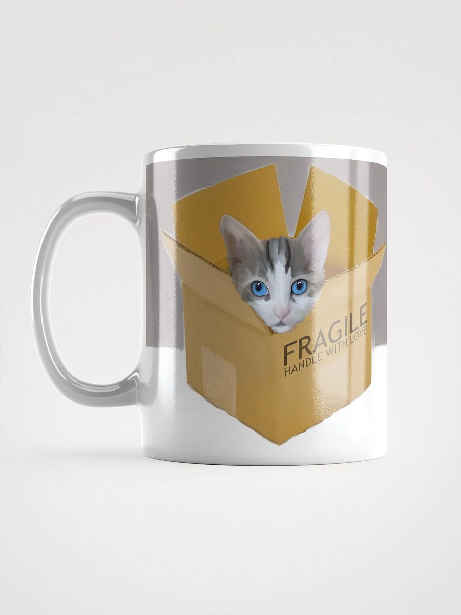 Handle With Love White Kitten Mug product image (11)