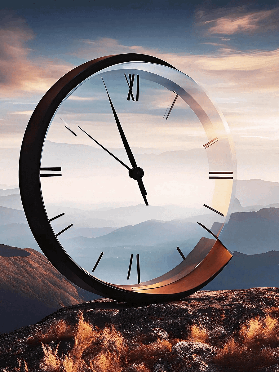 Time Confusion-3 | Artistic Wall Painting product image (1)