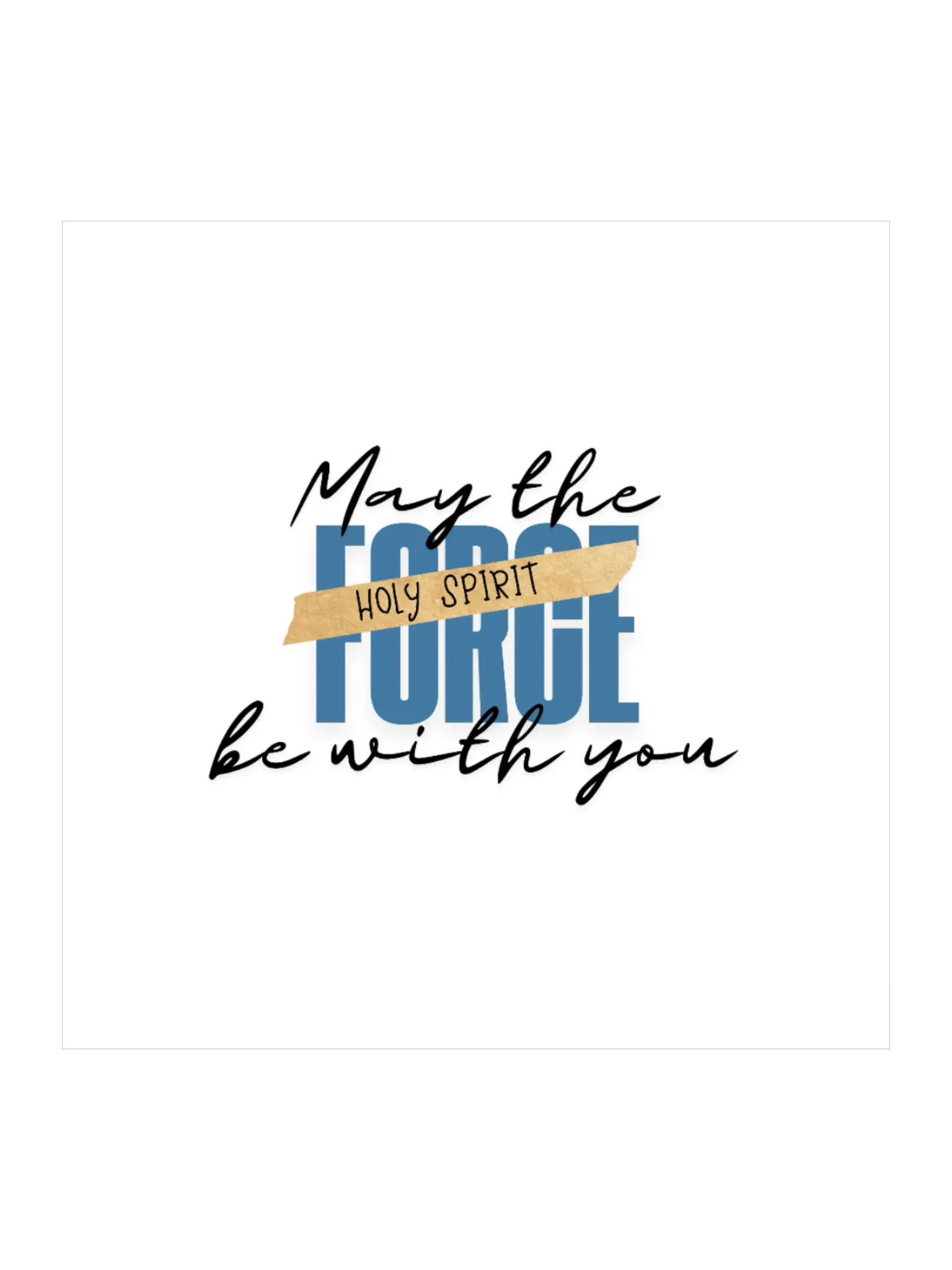 May the Force be with You: Square Sticker product image (1)