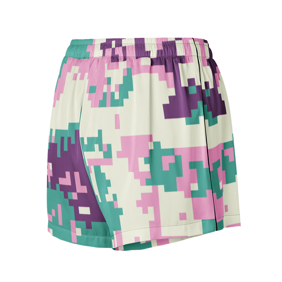 Pixelated Dream All-Over Print Women's Pajama Shorts product image (3)