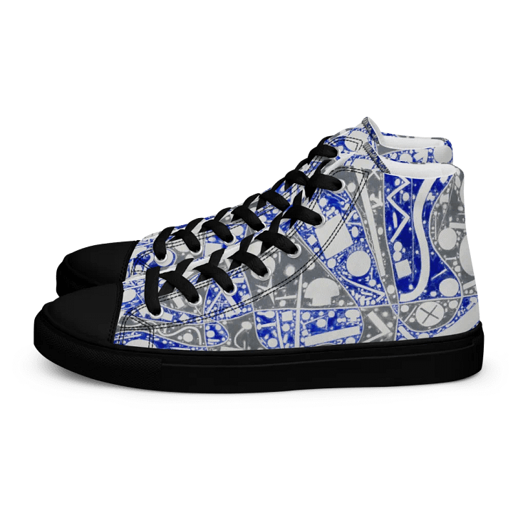 Cartoon Crankshaft Men's High Top Canvas Shoes product image (1)