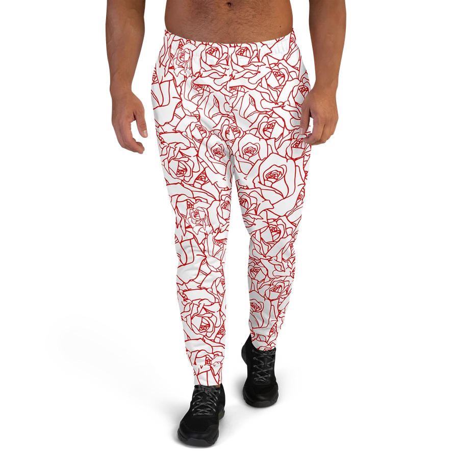 Loads of Roses · white-red joggers product image (1)