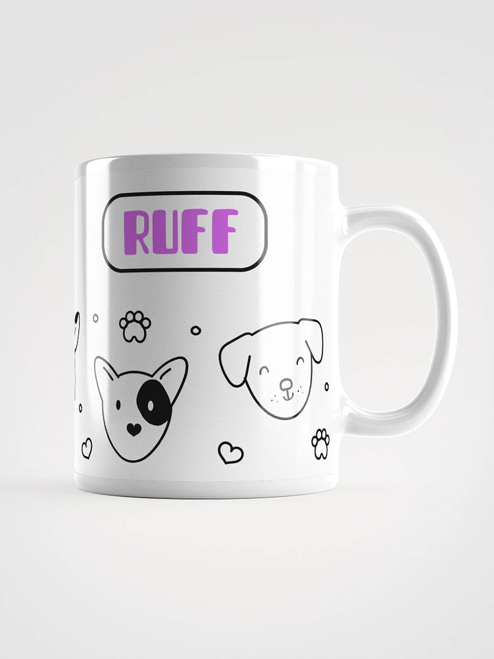 Mornings Are Ruff Ceramic Mug - Playful 11 oz or 15 oz Dog Lover's Coffee Cup product image (1)