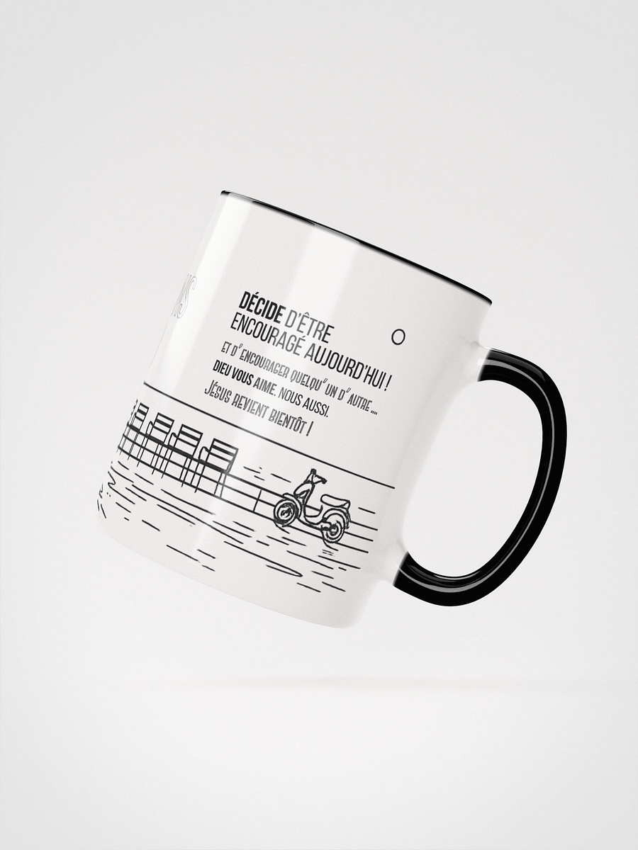 Mug “À VOS MARQUES” – Romains 12:8 (Édition Couleurs) product image (4)