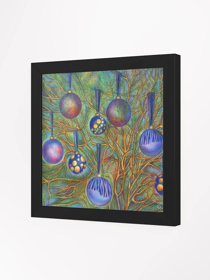 Festive Ornaments Framed Matte Poster - New Year Balls product image (17)