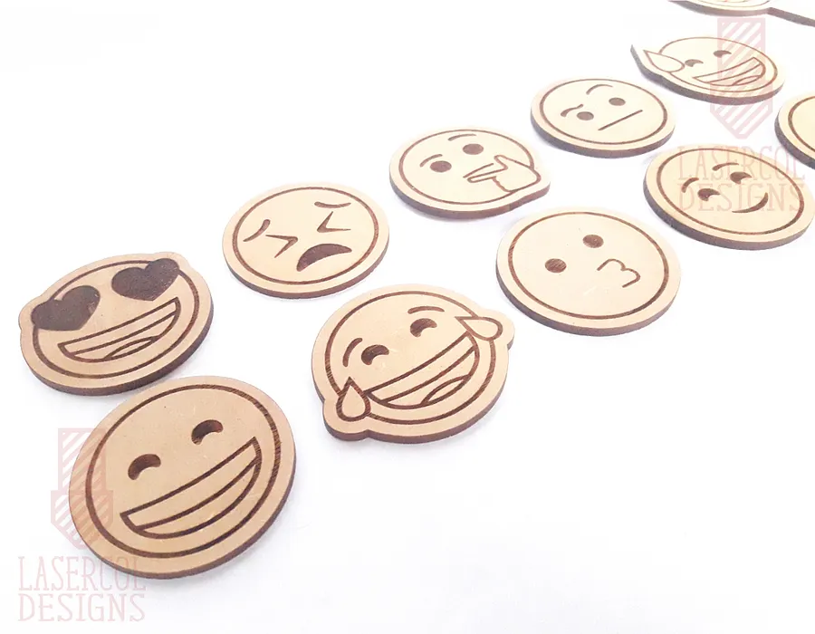 Emojis Set 1 - Laser Cut Files product image (5)