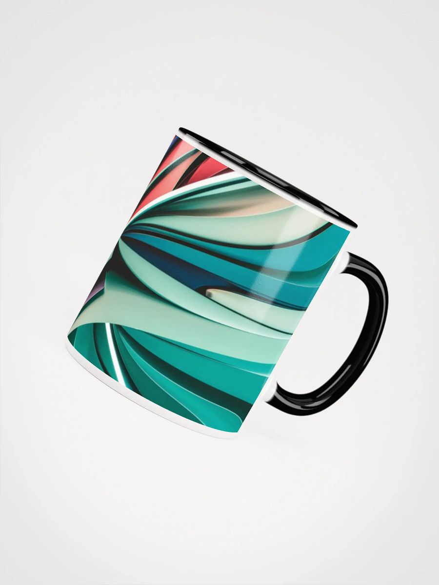Colourful Abstract Ceramic Mug with Vibrant Inside - 11oz & 15oz product image (4)