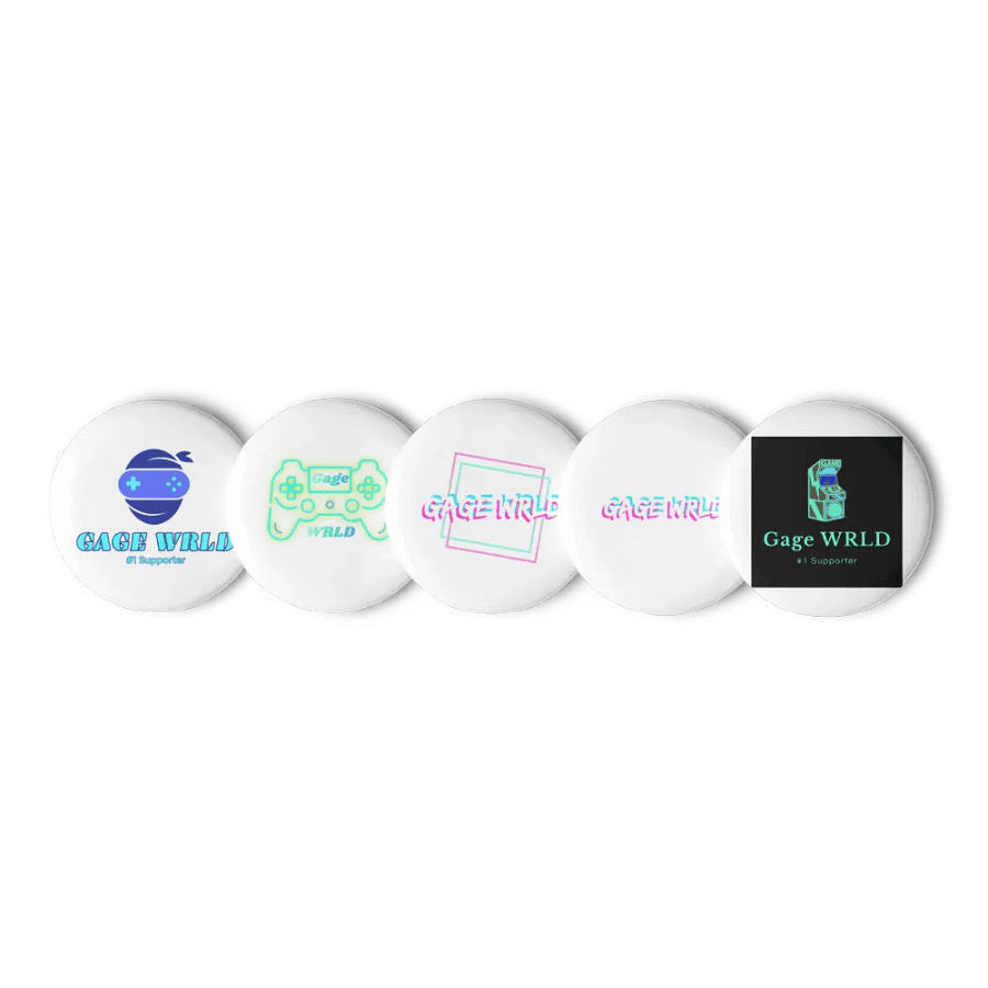 Gage WRLD Set of Pin Buttons product image (1)
