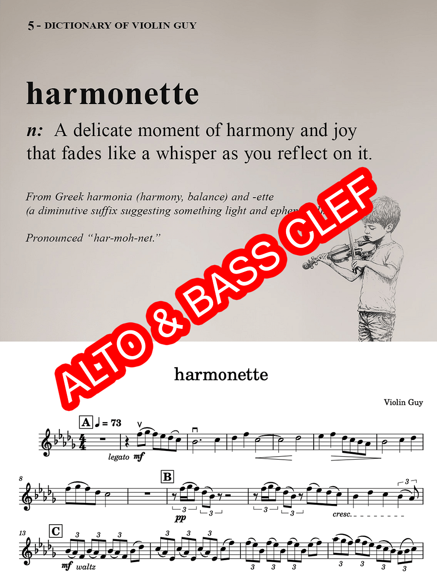 harmonette - Alto & Bass Clef product image (1)