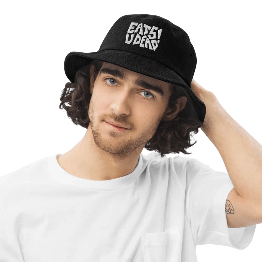 EATS U DEAD! embroidered denim bucket hat product image (6)