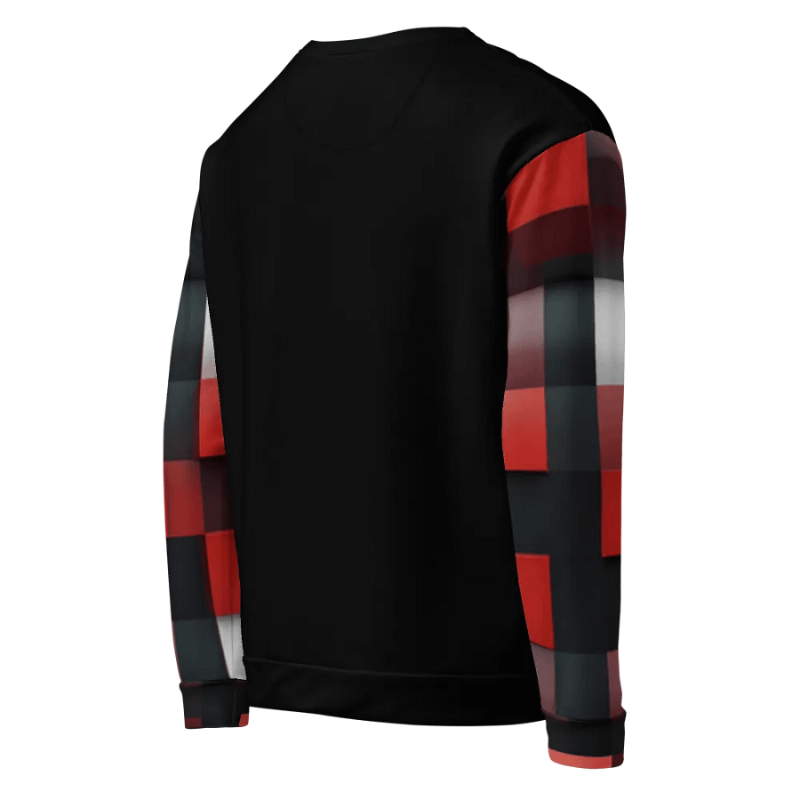 Black And Red Squares Unisex Sweatshirt product image (6)