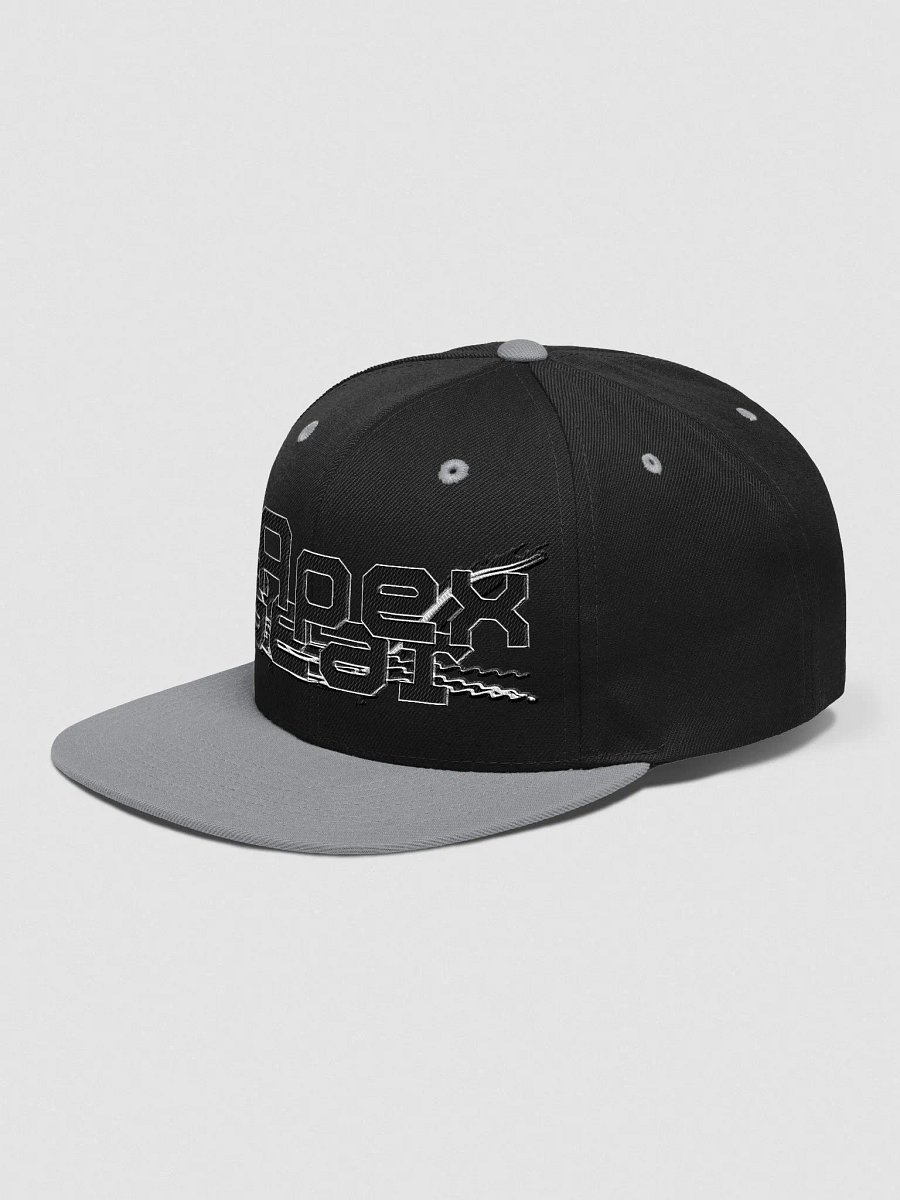 Wool Blend Snapback Cap - Embroidery - Black HApex Gear White Logo product image (6)