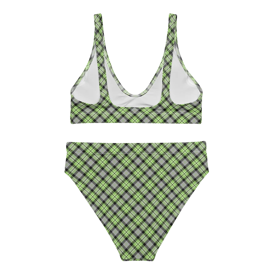 Light Green and Gray Plaid Bikini product image (4)